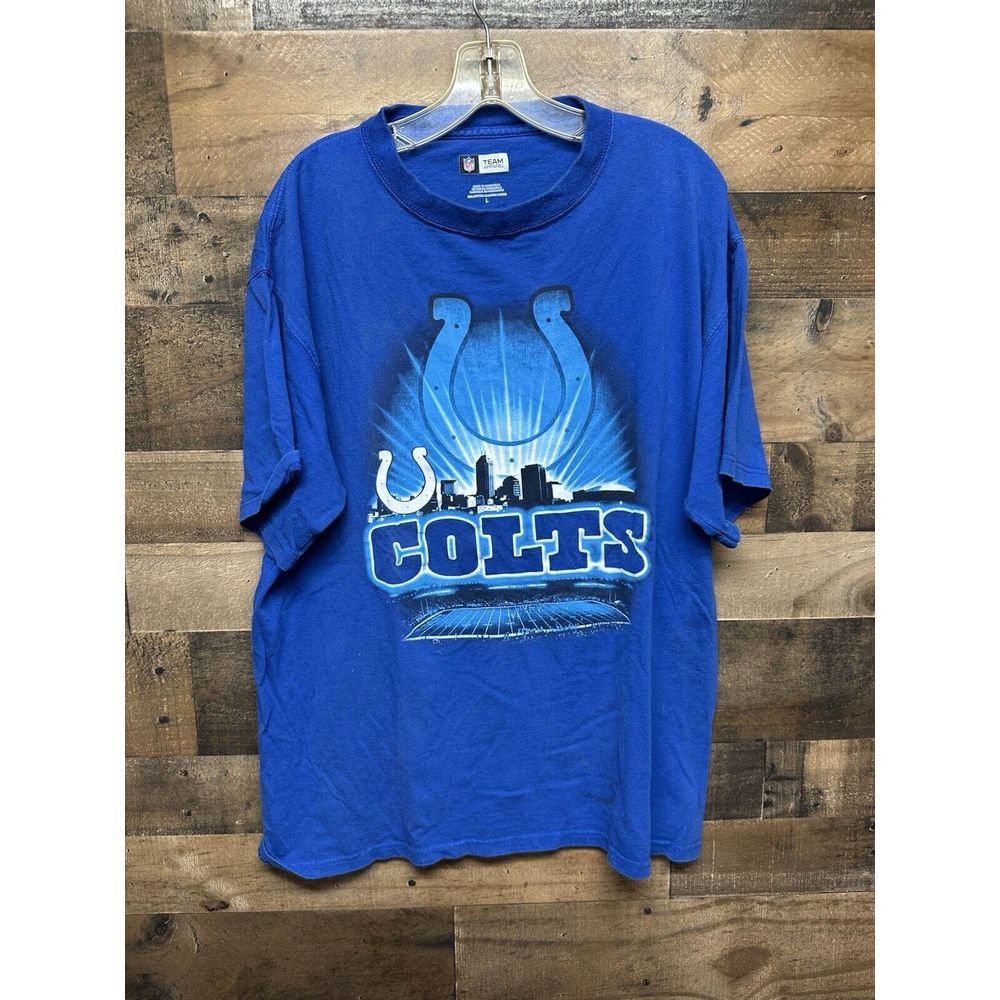 NFL Team Apparel Men's Indianapolis Colts T-Shirt Size Large